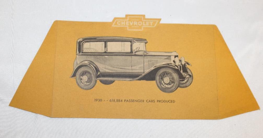 1930 Chevrolet Motor Car Co Advertising Countertop Display (1 of 1)
