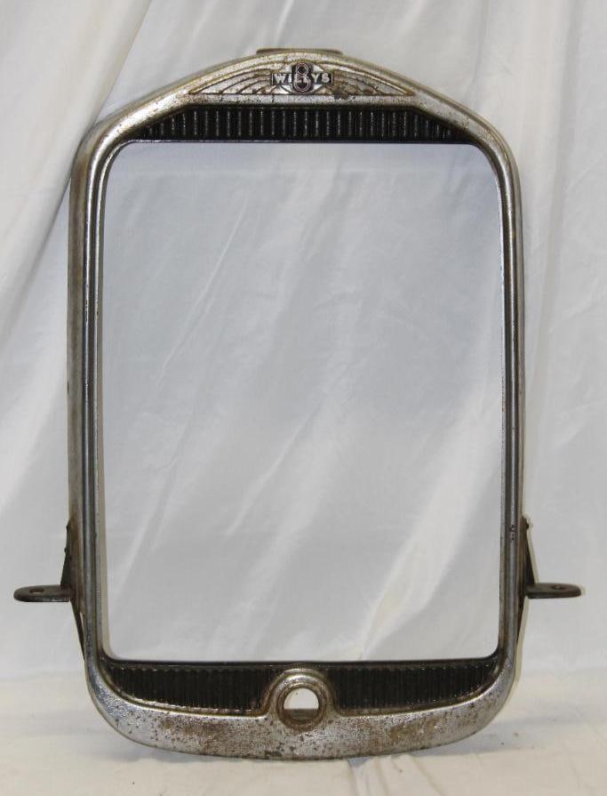 1930-1931 Willys 8 Radiator Grill Shell w/ Emblem Badge (1 of 3)