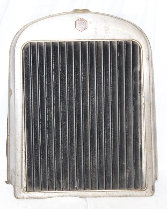 1927-1928 Essex Super Six Radiator Grill Shell w/ Emblem Badge (1 of 3)
