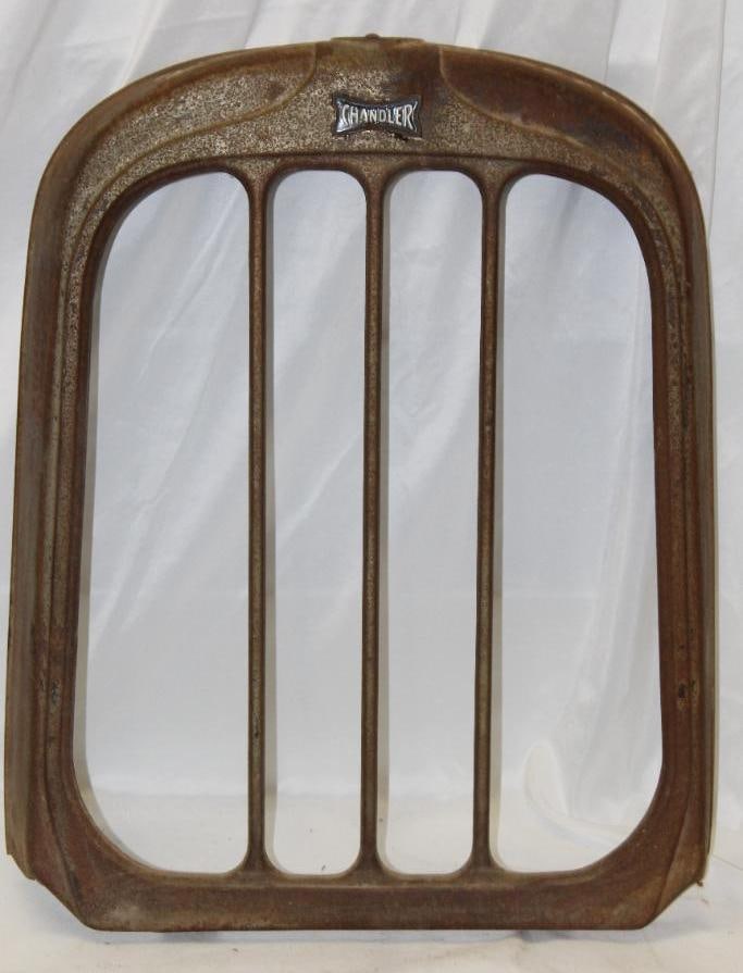 1927 Chandler Radiator Grill Shell w/ Emblem Badge (1 of 3)