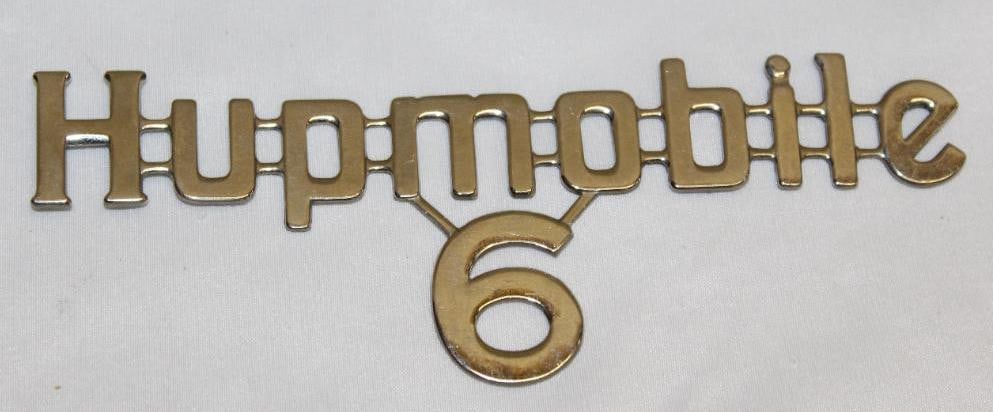 Hupmobile 6 Radiator Script Emblem (1 of 2)