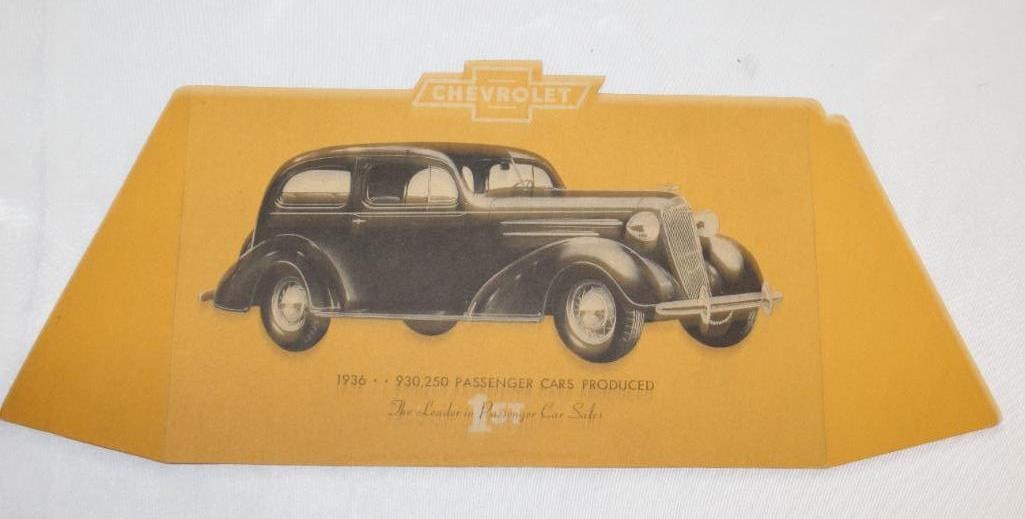 1936 Chevrolet Motor Car Co Advertising Countertop Display (1 of 1)