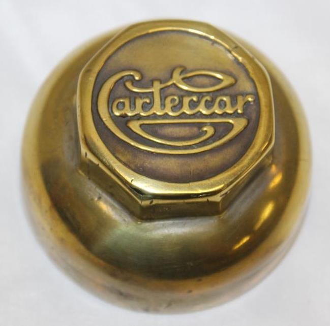Cartercar Brass Automobile Threaded Hubcap (1 of 2)