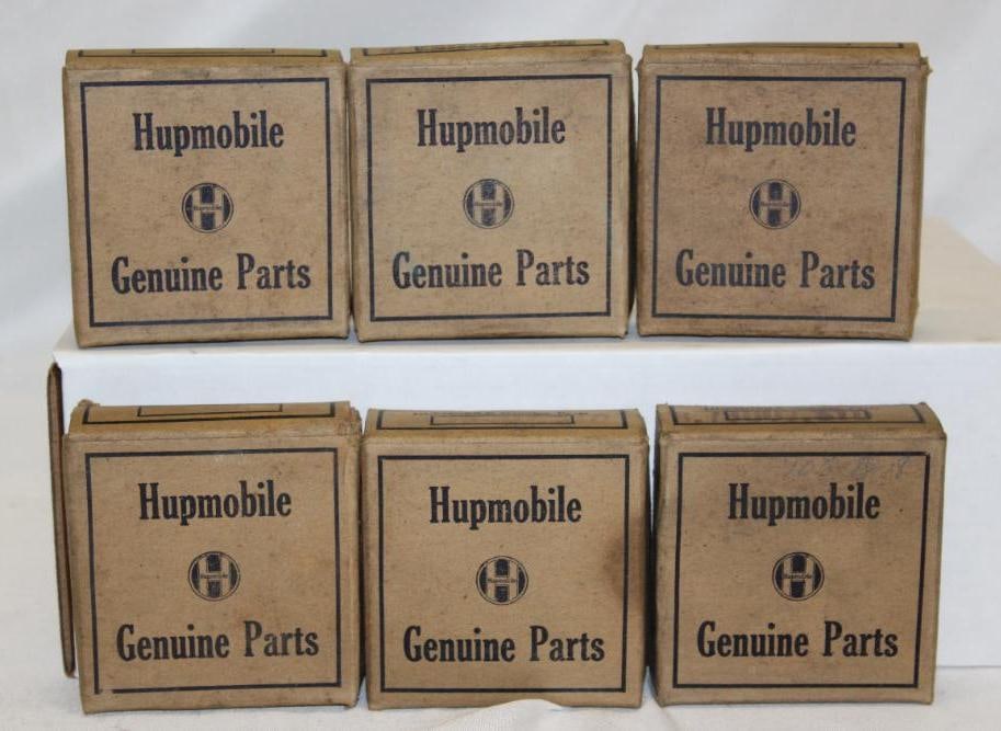 Group of 6 Hupmobile Genuine Parts Advertising Piston Rings w/ Boxes (1 of 3)
