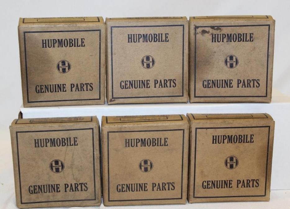 Group of 6 Hupmobile Genuine Parts Advertising Piston Rings w/ Boxes (1 of 3)
