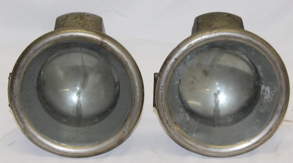 Pair of Brass 1910's Automobile Headlights (1 of 5)
