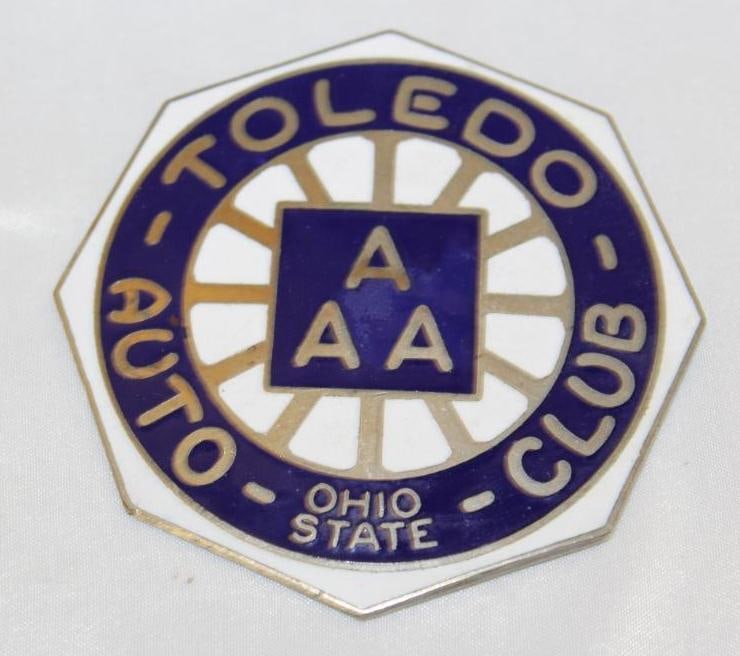 Toledo Auto Club AAA Radiator Emblem Badge (1 of 2)