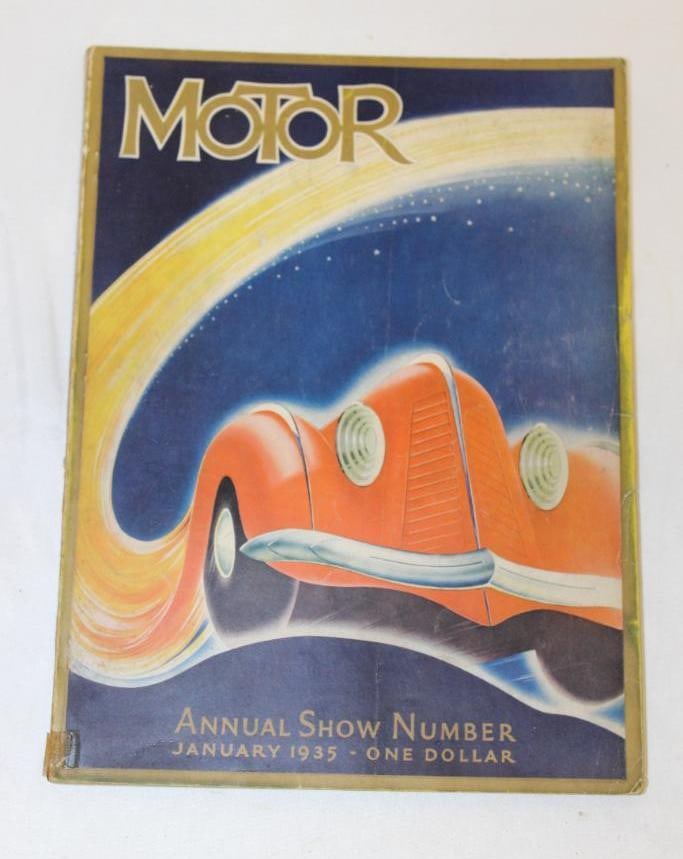 1935 Motor Annual Show Number Book: 13.5" x 10"