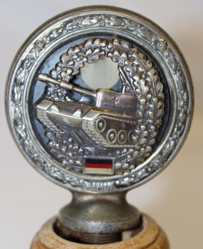 German Army Tank Figural Motometer Mascot (1 of 4)