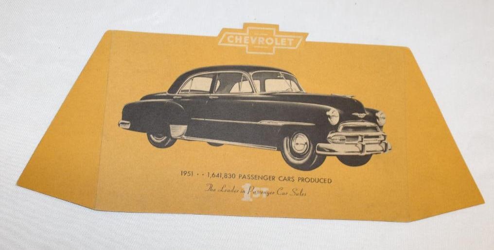1951 Chevrolet Motor Car Co Advertising Countertop Display (1 of 1)