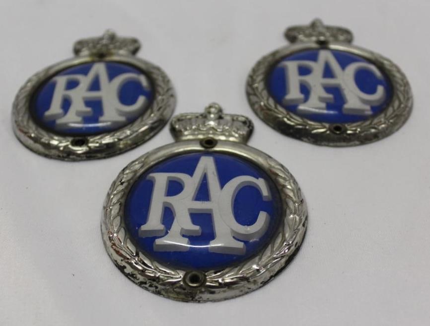 Group of 3 Royal Automobile Club Radiator Emblem Badges (1 of 2)
