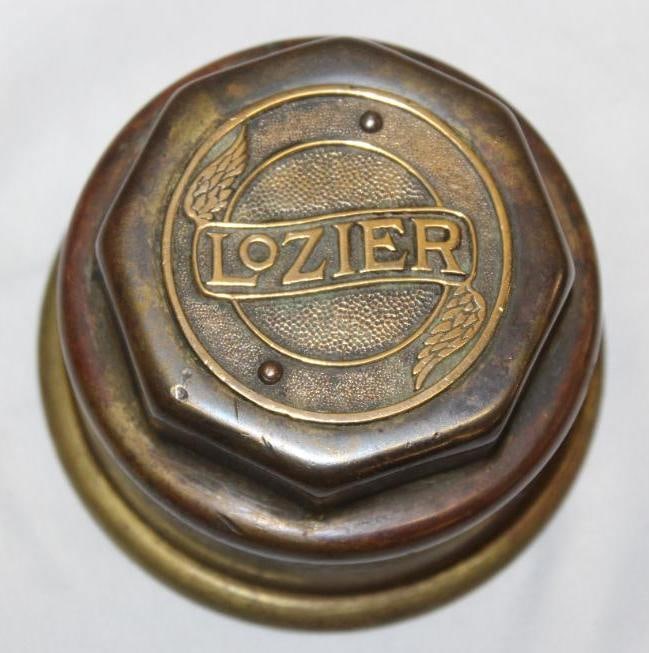 Lozier Motor Car Co Brass Automobile Threaded Hubcap (1 of 2)