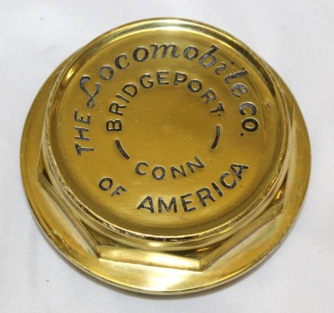 Locomobile Motor Car Co Brass Automobile Threaded Hubcap (1 of 2)