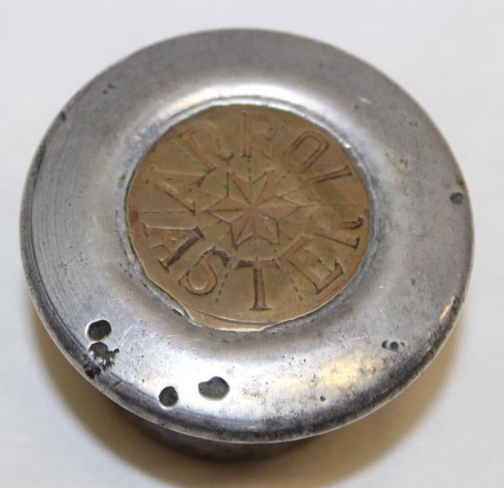 Arrol Aster Motor Car Co Automobile Threaded Hubcap (1 of 3)