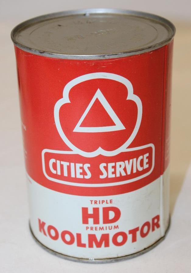 Cities Service HD Koolmotor Metal 1 Quart Motor Oil Can (1 of 5)