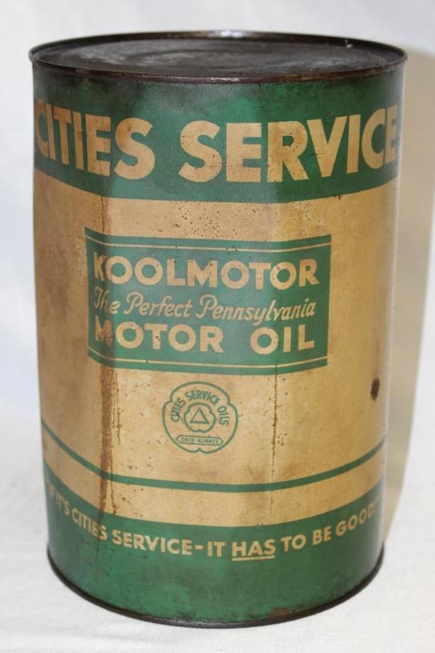 Cities Service Koolmotor 5 Quart Motor Oil Can (1 of 3)