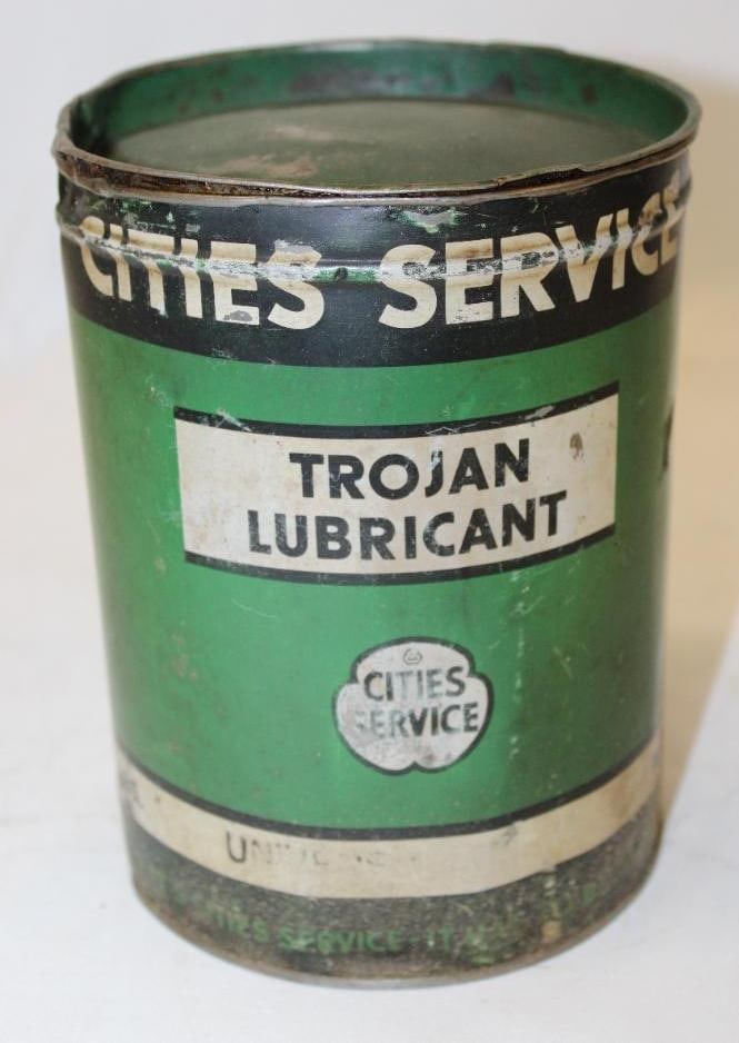 Cities Service Trojan 5lb Grease Can (1 of 3)