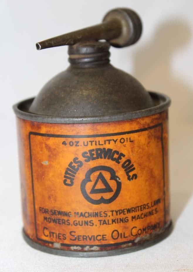 Cities Service 4oz Utility Oil Handi Oiler Can (1 of 4)