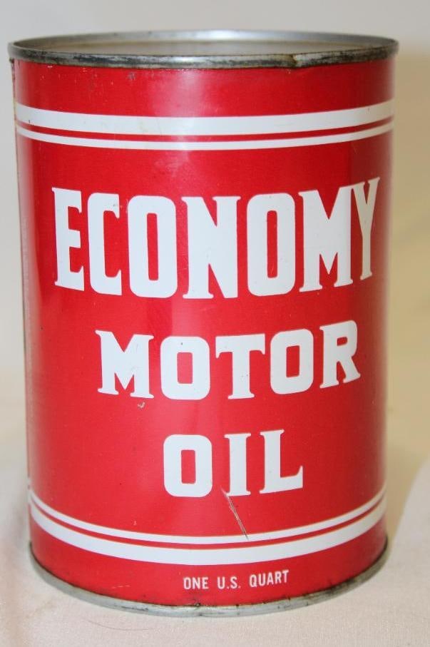Fleet-Wing Economy Metal 1 Quart Oil Can (1 of 4)