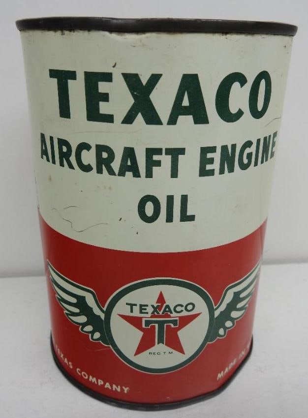 Texaco Aircraft Engine Oil Quart Can (1 of 5)