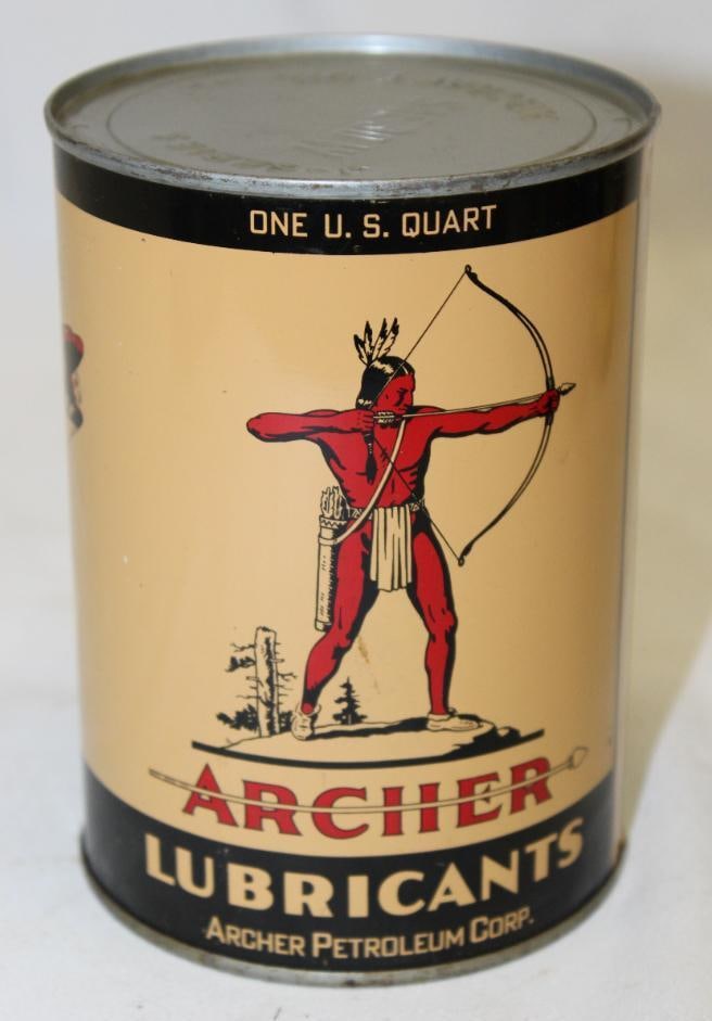 Graphic Archer Aircraft Metal 1 Quart Oil Can (1 of 4)