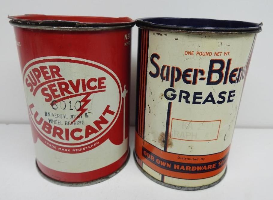 Super Service and Super Blend 1# Grease Cans (1 of 3)