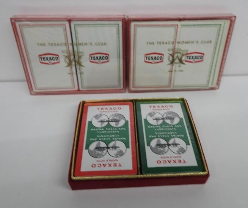Group of 3 Texaco Playing Card Decks (1 of 3)