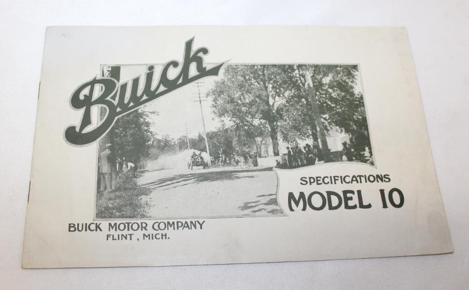 1908-1910 Buick Model 10 Sales Brochure Booklet (1 of 6)