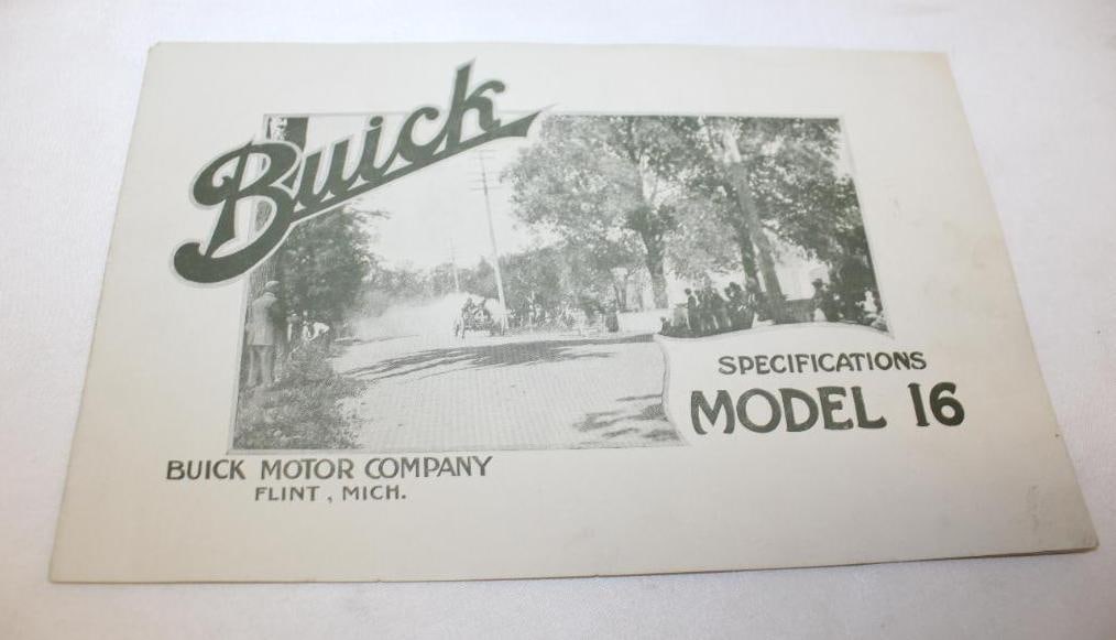 1908-1910 Buick Model 16 Sales Brochure Booklet (1 of 4)