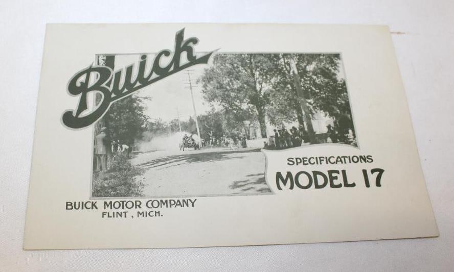 1908-1910 Buick Model 17 Sales Brochure Booklet (1 of 4)