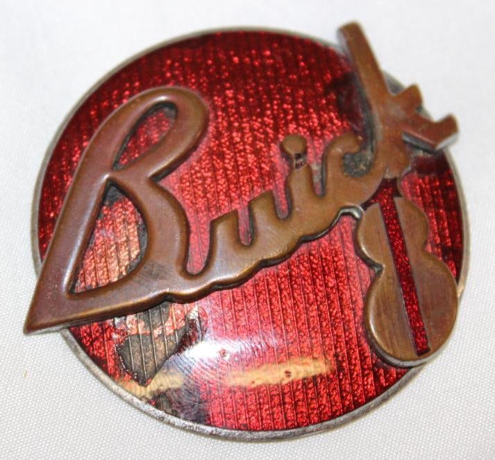 1936 Buick 8 Motor Car Co Trunk Emblem Badge (1 of 2)