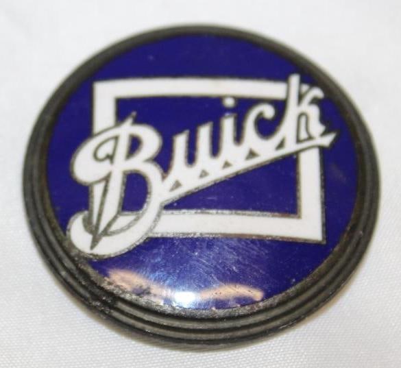 1933 Buick Motor Car Co Radiator Emblem Badge: cloisonne, 1.75" diameter