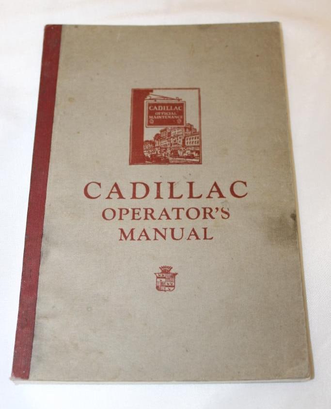 1927 Cadillac Operator Owners Manual (1 of 7)
