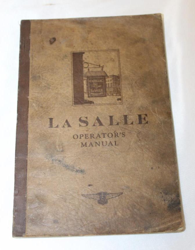 1927 Cadillac LaSalle Operator Owners Manual (1 of 8)