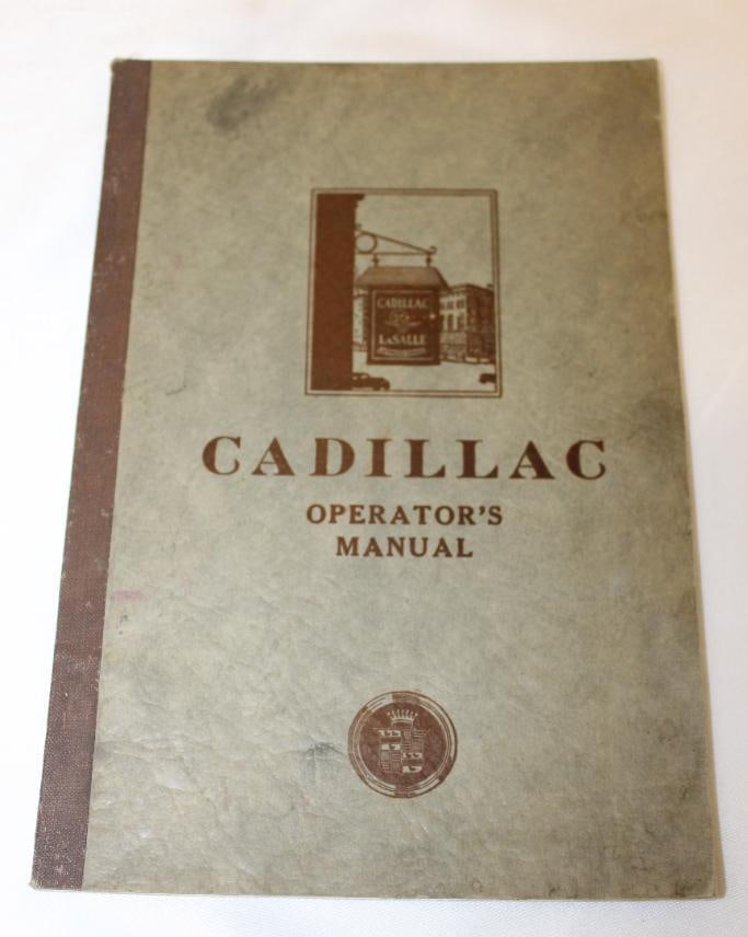 1928 Cadillac Operator Owners Manual (1 of 8)