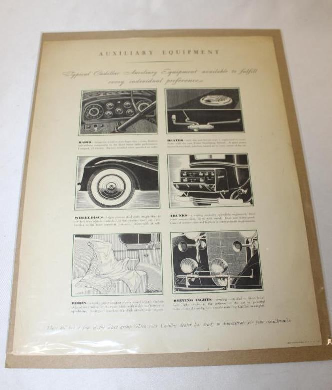 1933-1935 Cadillac LaSalle Accessory Advertisement: 10.5" x 13.5"
