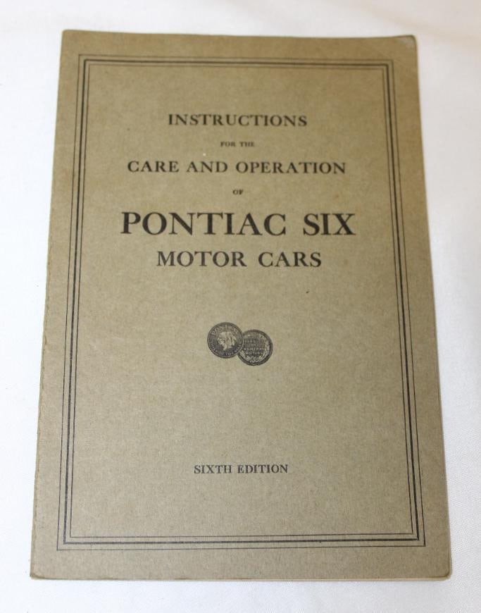 1928 Pontiac Operator Owners Manual (1 of 5)