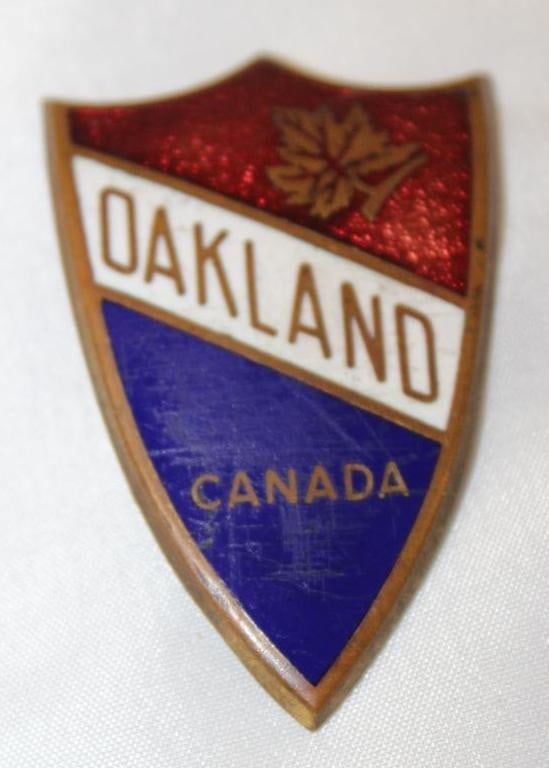 1929-1931 Pontiac Oakland of Canada Motor Car Co Radiator Emblem Badge (1 of 2)