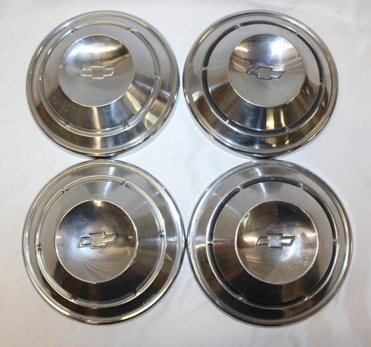 Set of 4 1968-1969 Chevrolet Copo 427 Camaro Dog Dish Hubcaps: 10.5" diameter
