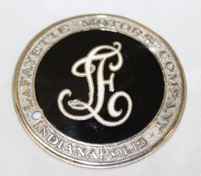 1920-1922 Nash LaFayette of Indianapolis Radiator Hub Emblem Badge: cloisonne 2.25" diameter