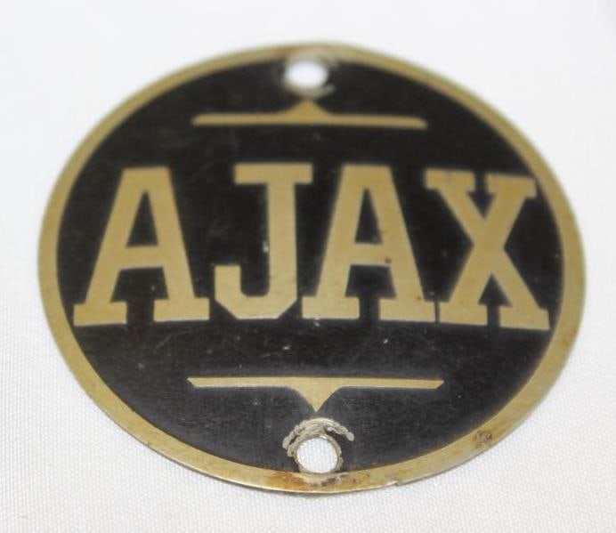 1925-1926 Nash Ajax Wheel Hub Emblem Badge: 2.25" diameter