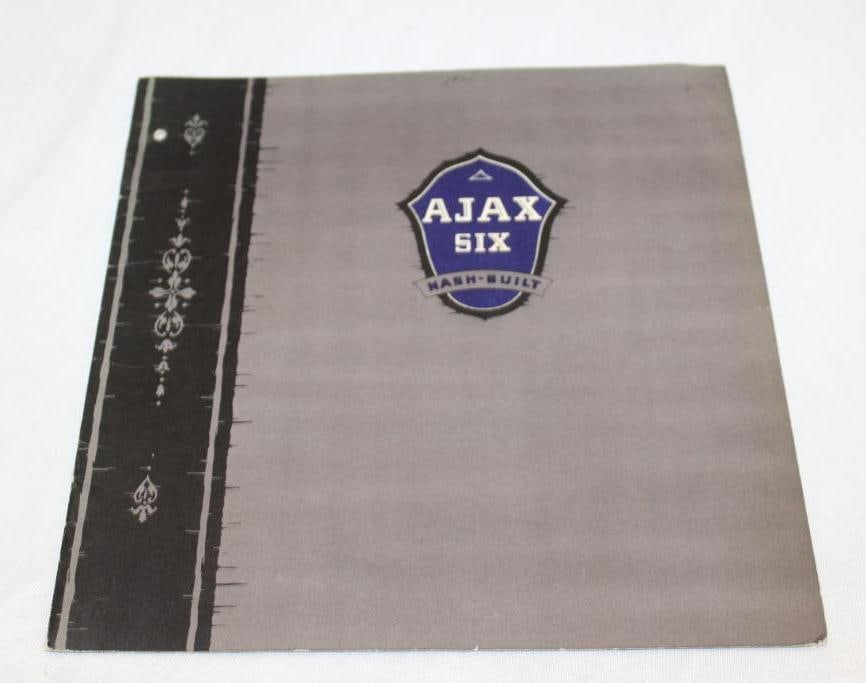1925-1926 Nash Ajax Six Sales Brochure Book: 9.25" x 9.25"