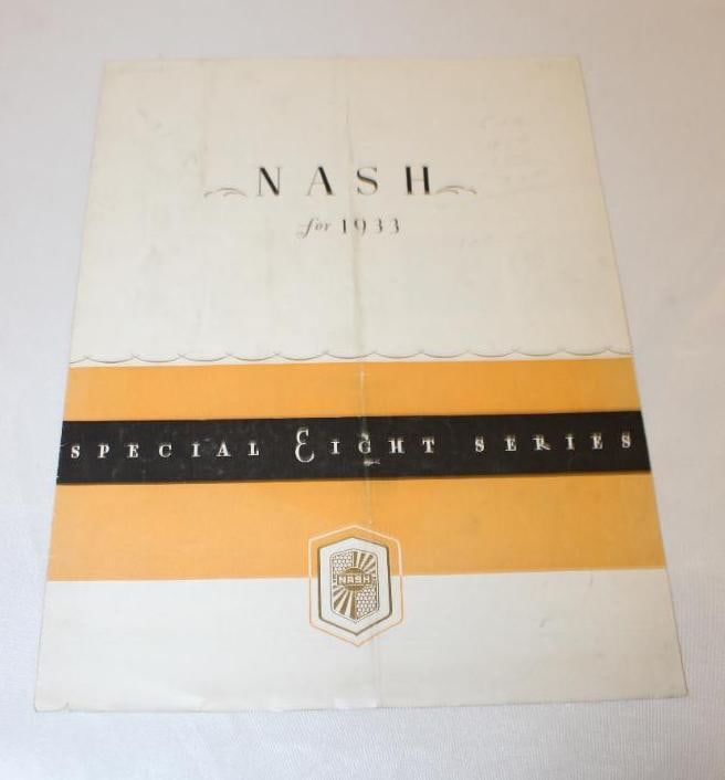 1933 Nash Special Eight Sales Brochure Book (1 of 6)
