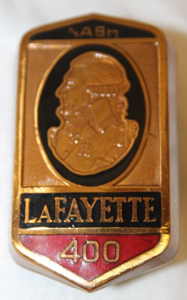1936-1937 Nash LaFayette Radiator Emblem Badge (1 of 2)