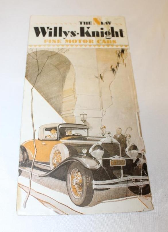 1929 Willys-Knight Sales Brochure Book: 10" x 5"