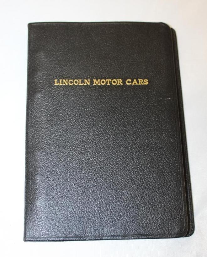1922-1924 Ford Lincoln Sales Data Book (1 of 10)