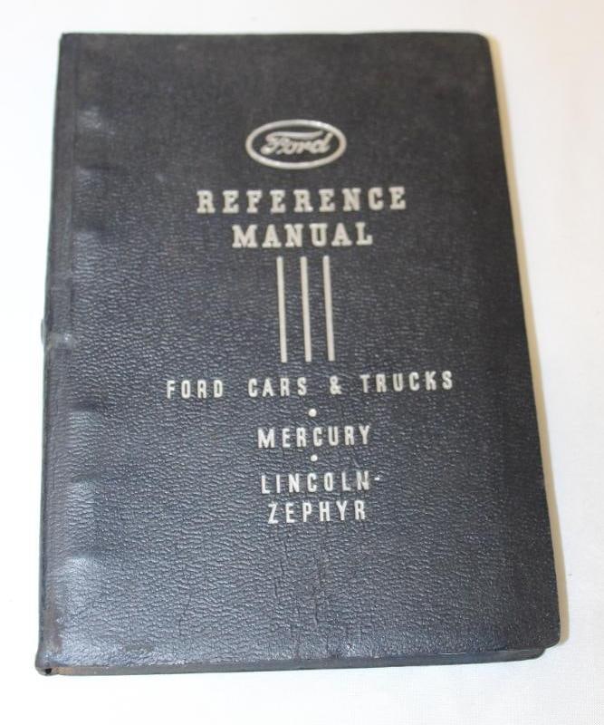 1939 Ford Lincoln Mercury Reference Manual Data Book (1 of 7)