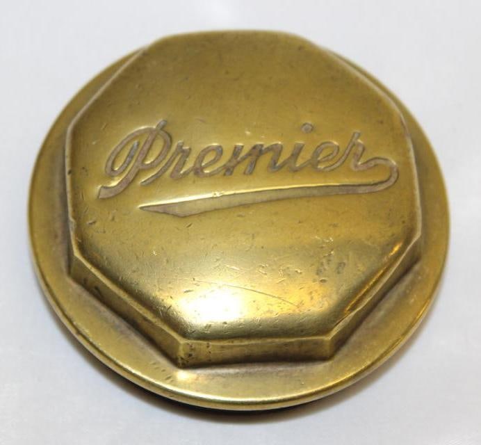 1910's Brass Premier Threaded Hubcap (1 of 2)
