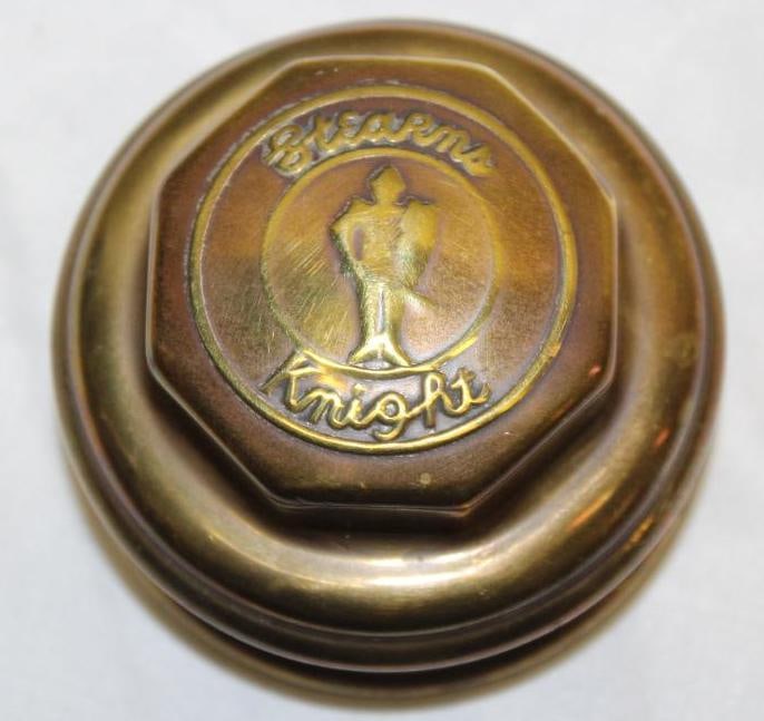 1910's Stearns Knight Brass Threaded Hubcap (1 of 3)