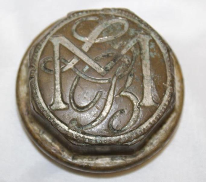 1910's MLB Brass Threaded Hubcap (1 of 2)